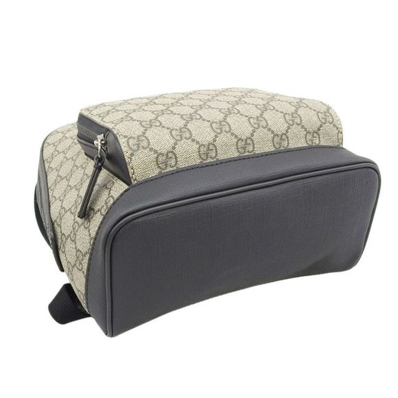 Gucci GG Supreme Small Backpack Rucksack Canvas Beige Black - Picture 3 of 6